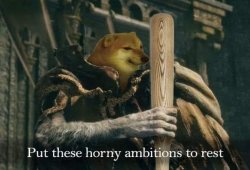 Put these horny ambitions to rest Meme Template