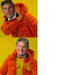 Joe Manchin hotline bling Meme Template