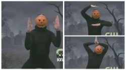 pumpkin dance 3 frames Meme Template