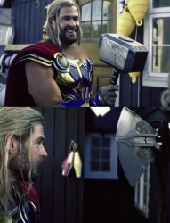 Thor Jealous Hammers Ver2 Meme Template