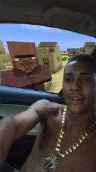 What the villager doin? Meme Template