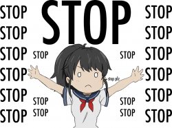 Yandere Chan STOP Meme Template