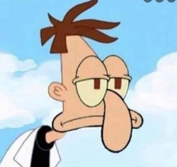 Doofenshmirtz plus squidward Meme Template