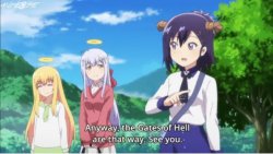 the gates of hell are that way Meme Template
