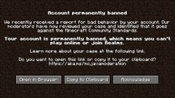 Account permanently banned Meme Template