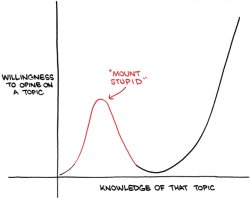 Dunning Kruger - Mount Stupid Meme Template