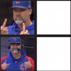 Cubs Anrgy Cubs Happy Meme Template