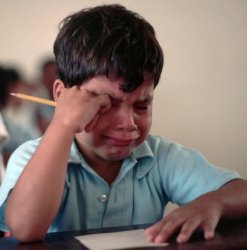 Crying kid in class Meme Template