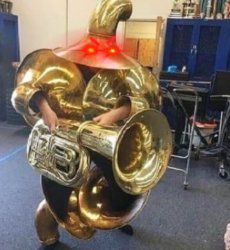 Heavy Tuba Gunner Enraged Meme Template