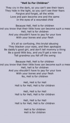 Hell is for Children lyrics Meme Template