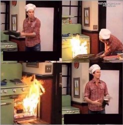 icarly oven fire Meme Template