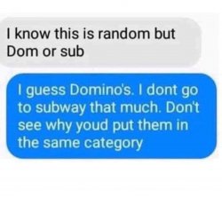 Dom or sub Meme Template