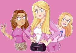 The Plastics but animated Meme Template