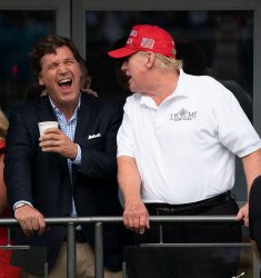 Tucker and Trump - Closeup Meme Template