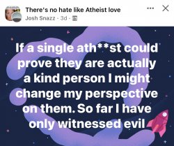 There’s no hate like atheist love Meme Template