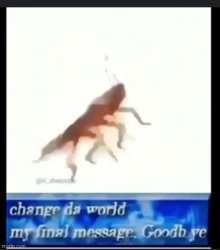 dancing cockroach change da world Meme Template