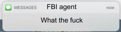 FBI agent text Meme Template