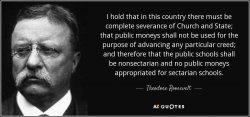 Teddy Roosevelt separation of church and state Meme Template