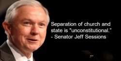 Jeff Sessions Separation of Church and State Meme Template