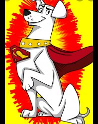 Krypto our super star hero Meme Template