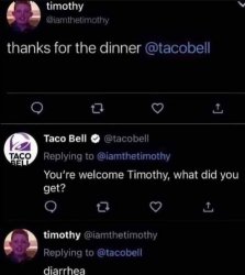 Taco Bell dinner Meme Template