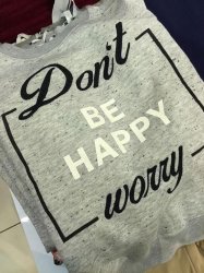 Don't be happy worry Meme Template