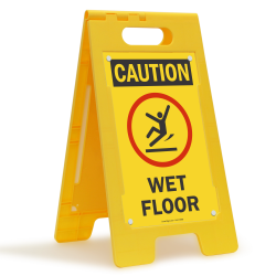 Obligatory wet floor sign Meme Template