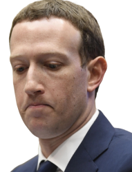Mark Zuckerberg sad transparent Meme Template