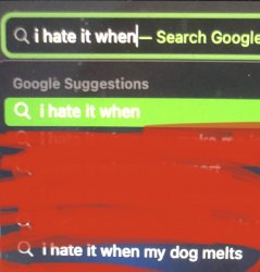 I hate it when my dog melts Meme Template