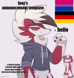 foox's announcement template Meme Template