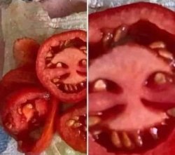 Horror tomato Meme Template