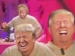 Donald Trump laughing Meme Template