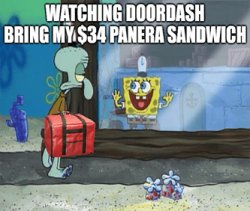 Door dash Meme Template