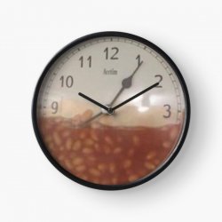 Clock full of beans Meme Template