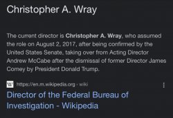 FBI Director Christopher Wray Meme Template