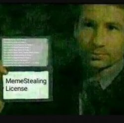 meme stealing license Meme Template