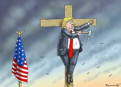 trump's persecution pose Meme Template