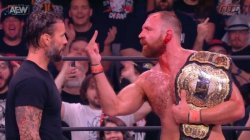AEW Jon Moxley flipping off CM Punk Meme Template