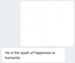 he is the spark of happiness Meme Template