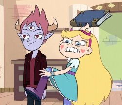 Star Butterfly about to Throw a Book Meme Template