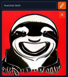 Anarchist sloth Meme Template