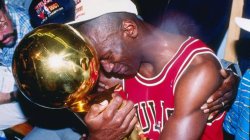 Michael Jordan hugging trophy Meme Template