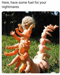 Nightmare Dolls Caterpillar art sick Meme Template