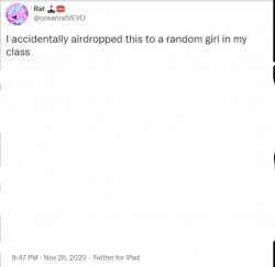 Accidentally Airdropped Meme Template
