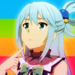 aqua konosuba panromantic Meme Template