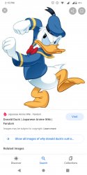 Anime Donald Duck Meme Template