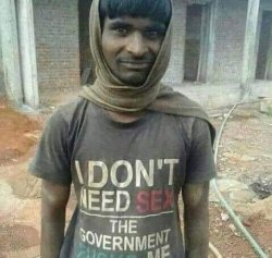 I don’t need sex the government fucks me Meme Template