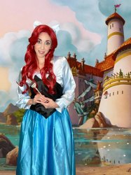 Paulina Cossio as Ariel from The Little Mermaid Meme Template