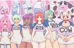 Anime girl milk Meme Template