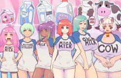 Anime girl milk sizes Meme Template